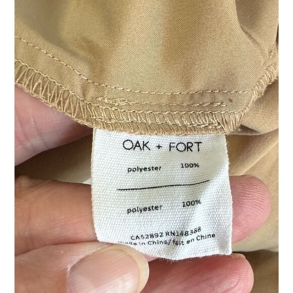 Oak + Fort Womens Trouser Pants Size 2 Tan Dress Pants Career Office Minimalist - Picture 9 of 10